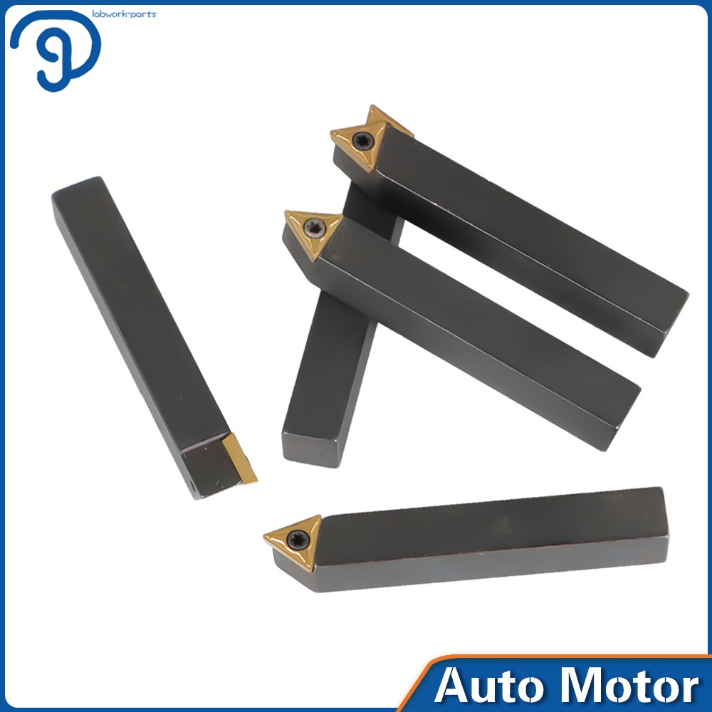 5 PACK New 3/8" Carbide Indexable Turning Tool Bit With Carbide Inserts
