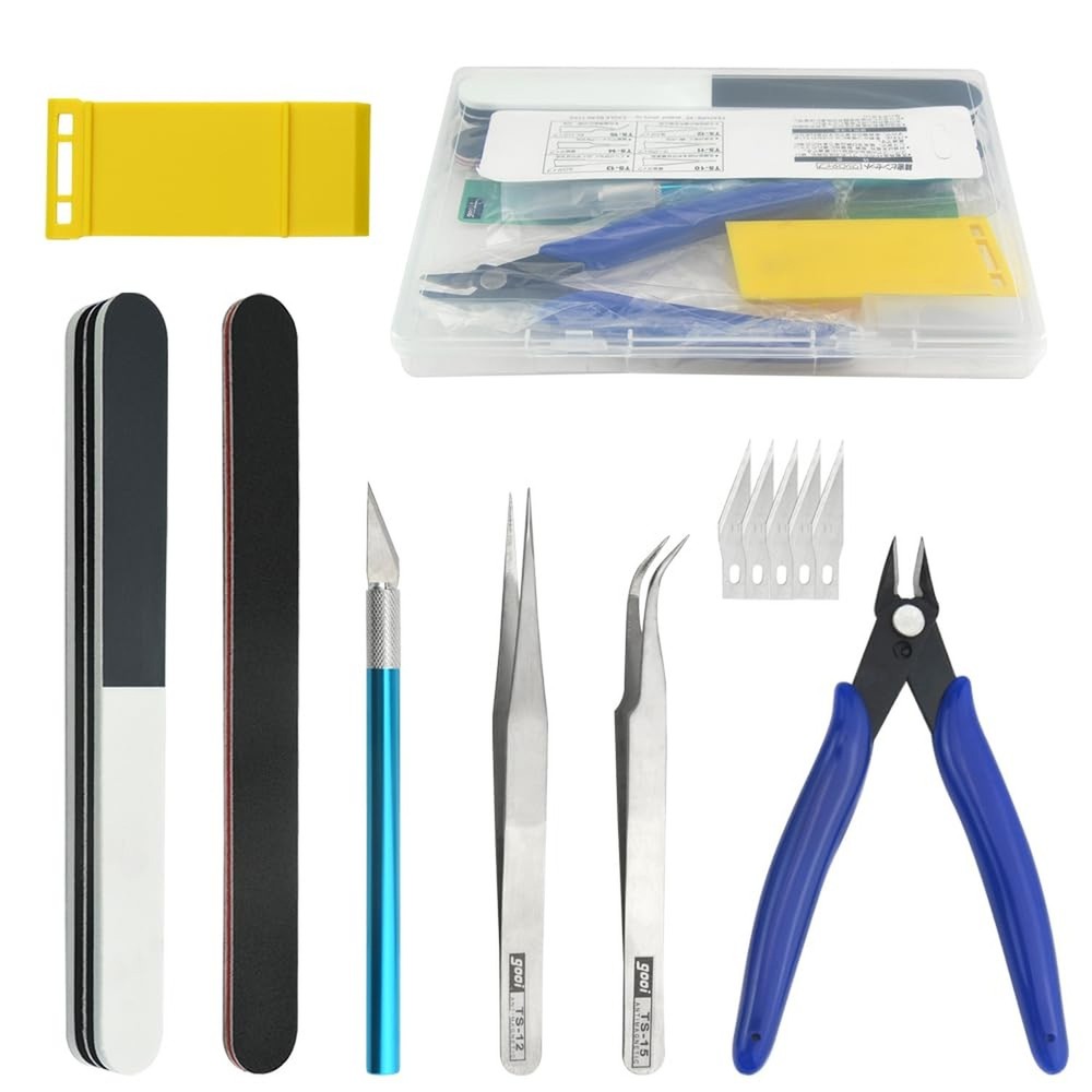 Bigstone 13 PCS Model Tools Kit Hobby Building Tools Set Modeler Basic DIY To...