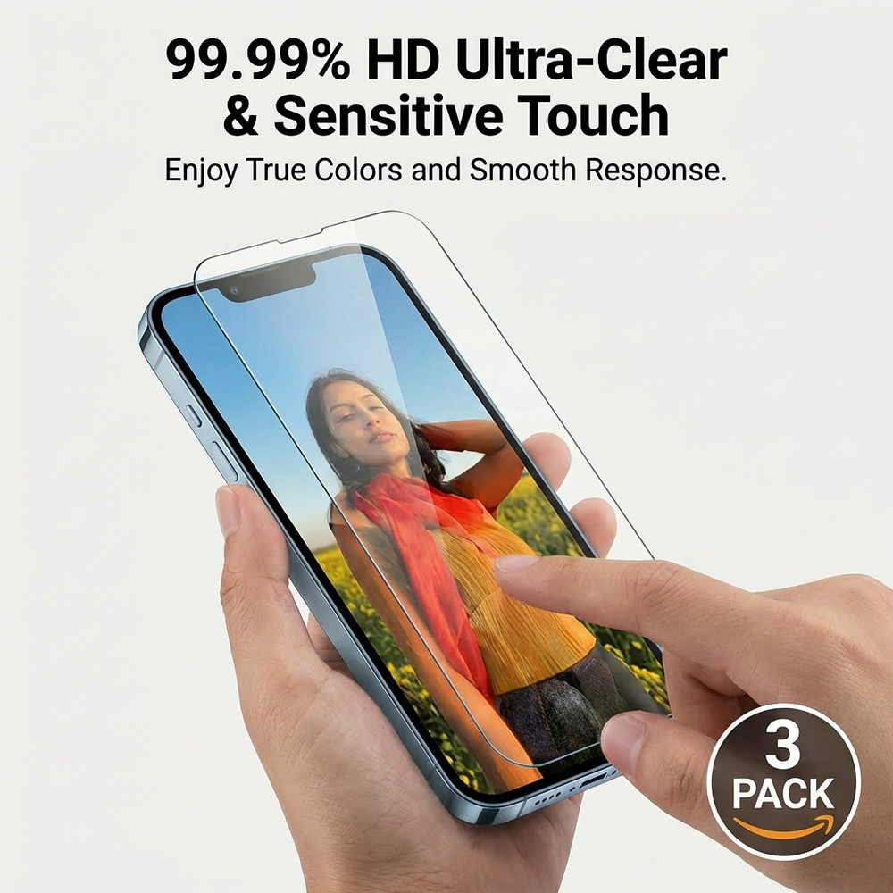 Protector de pantalla para iphone 13 pro max / 14 Plus(3Pack)