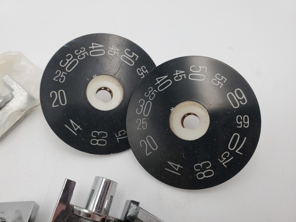 Vintage TV Television Turn Knobs And Number Dial