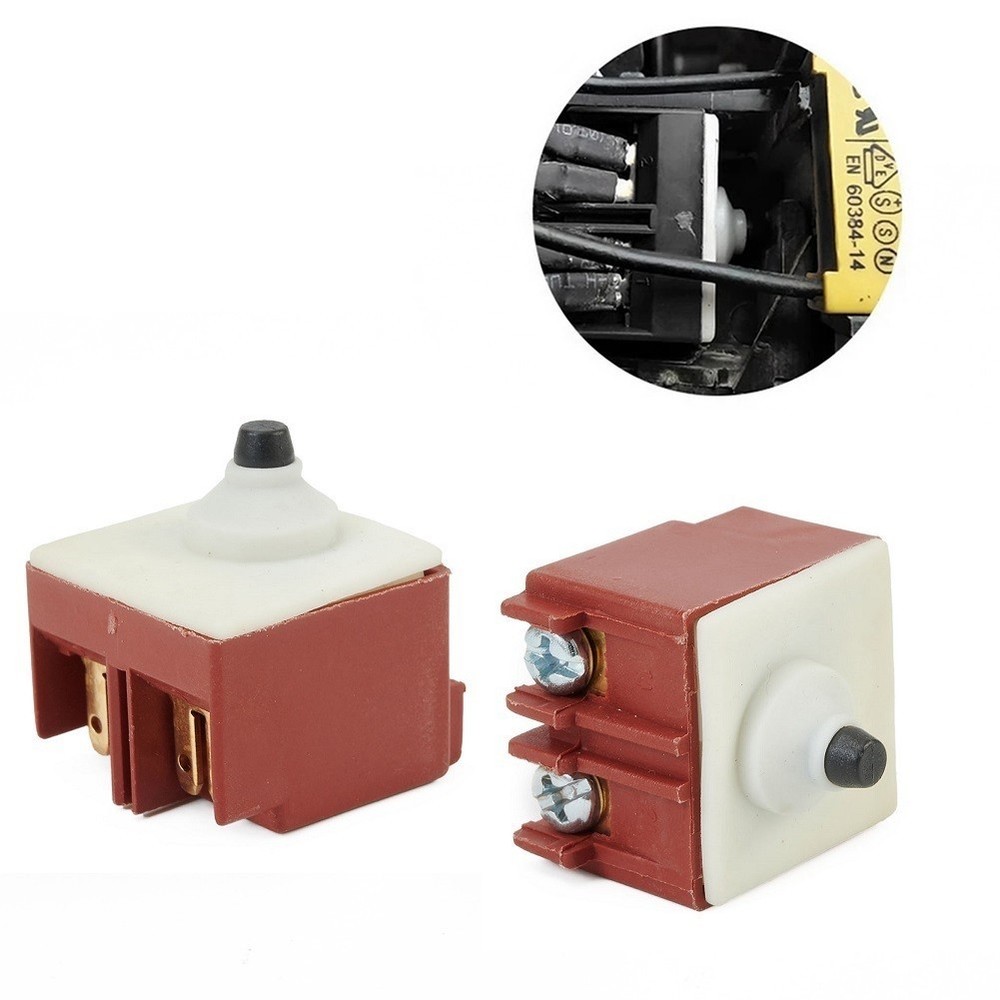 2pcs Angle Grinder 250V 5A NO Push Button Switch for GWS6 8-100 TWS6600