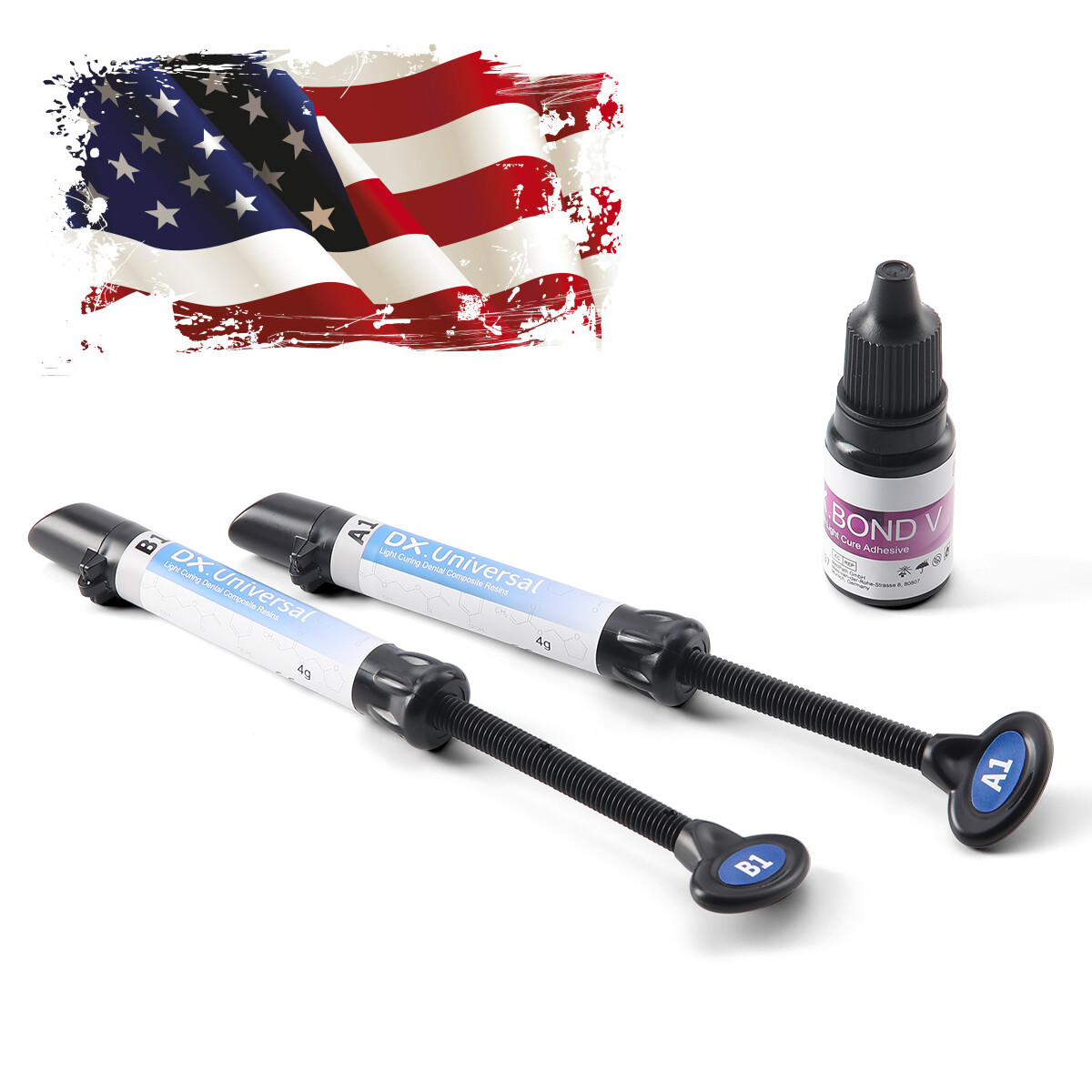 Dentex Dental Cure Light Composite Resin Adhesive Kit / LED Curing Light