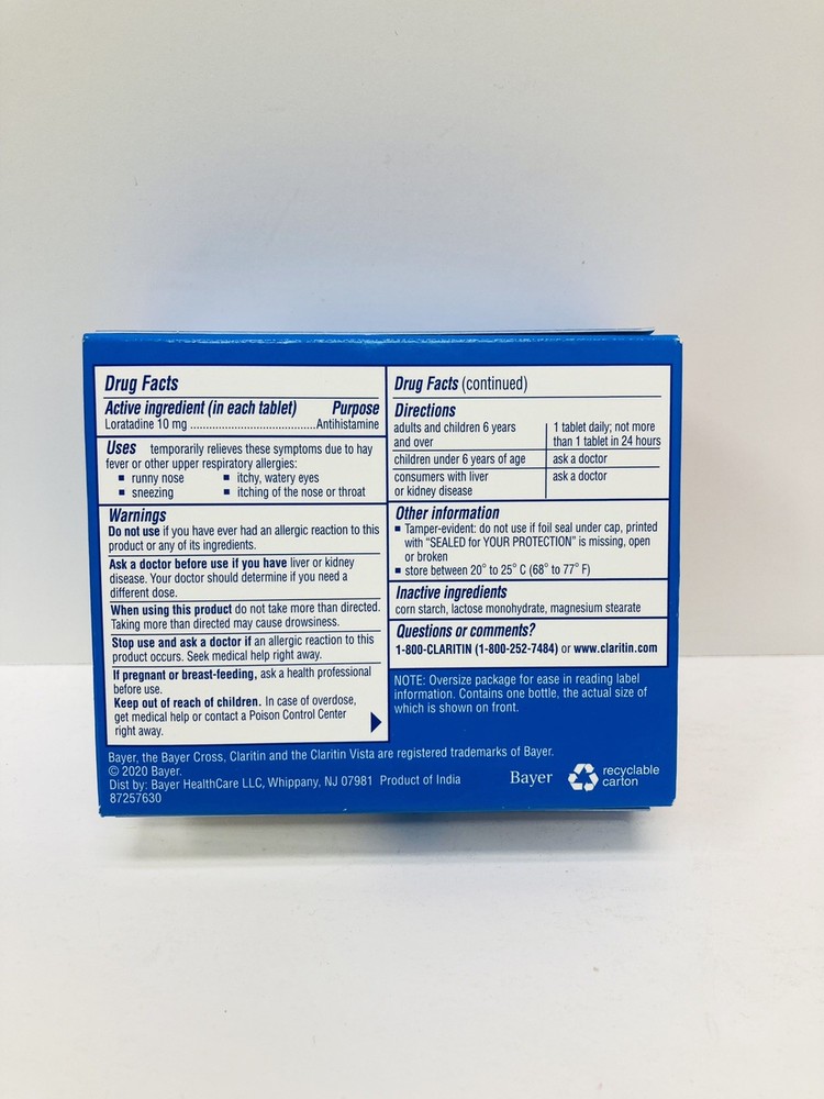 Claritin Non-drowsy 45tablets EXP 4/26
