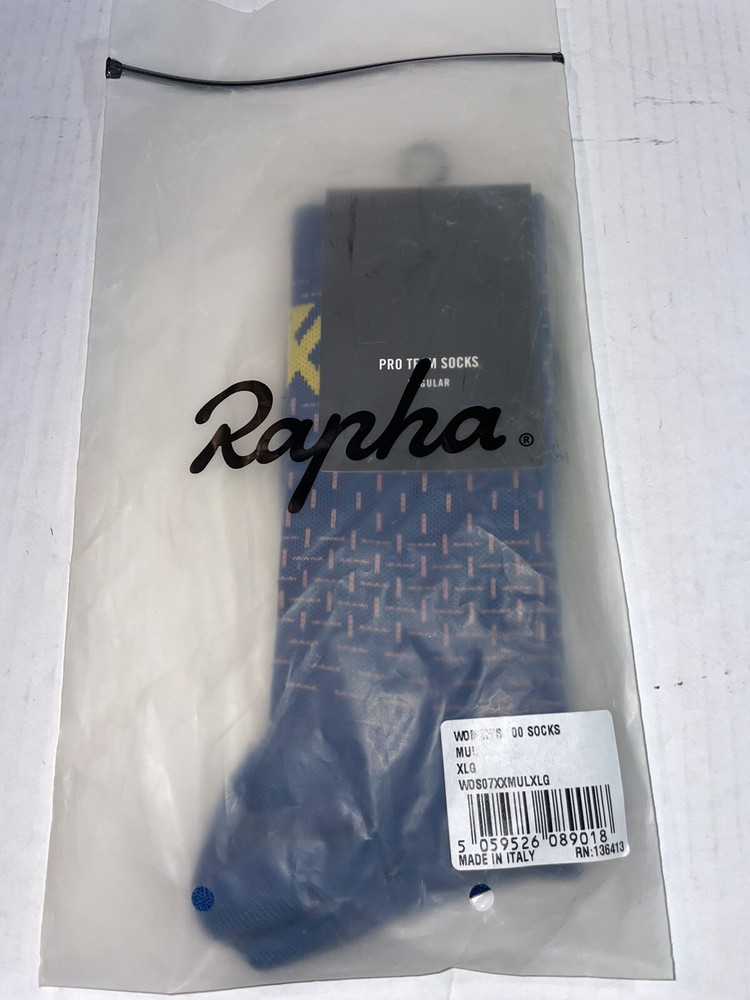 RAPHA WOMENS 100 Socks - REGULAR- Size XLG NWT