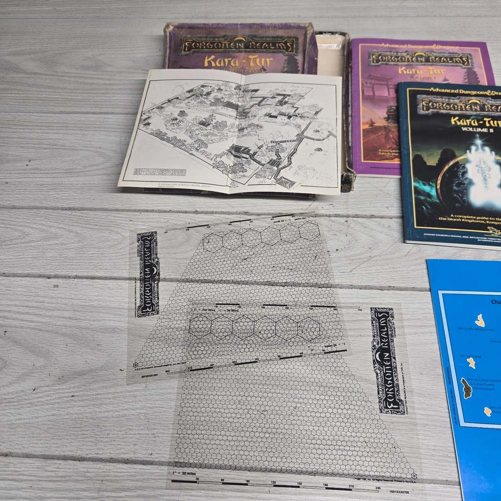 AD&D Kara Tur Eastern Realms Boxed Set – Complete – Forgotten Realms Oriental