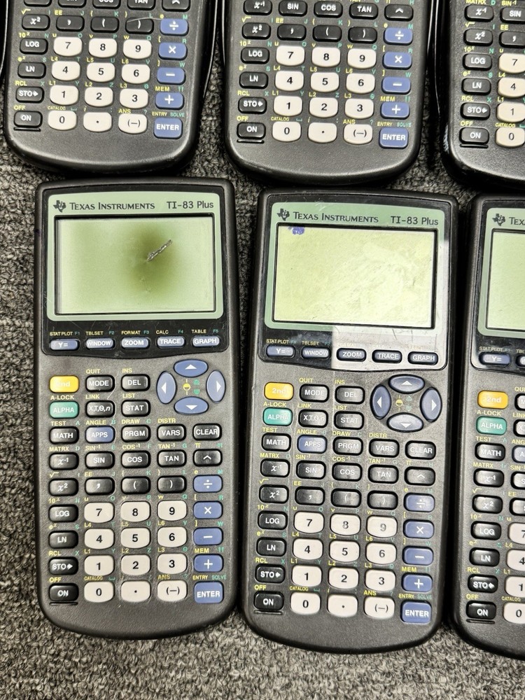 25X UNTESTED FOR PARTS** Texas Instruments TI-83 Plus Graphing Calculators