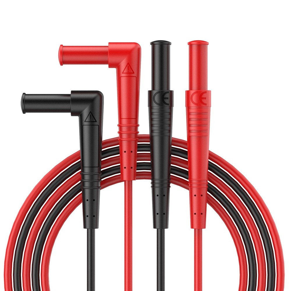 60 Inch Multimeter Insulated Test Leads Soft Silicone Voltmeter Clamp Meter