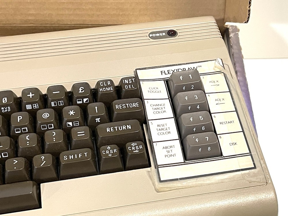 Commodore 64 Vintage Computer In Original Box With Original Purchase Receipt