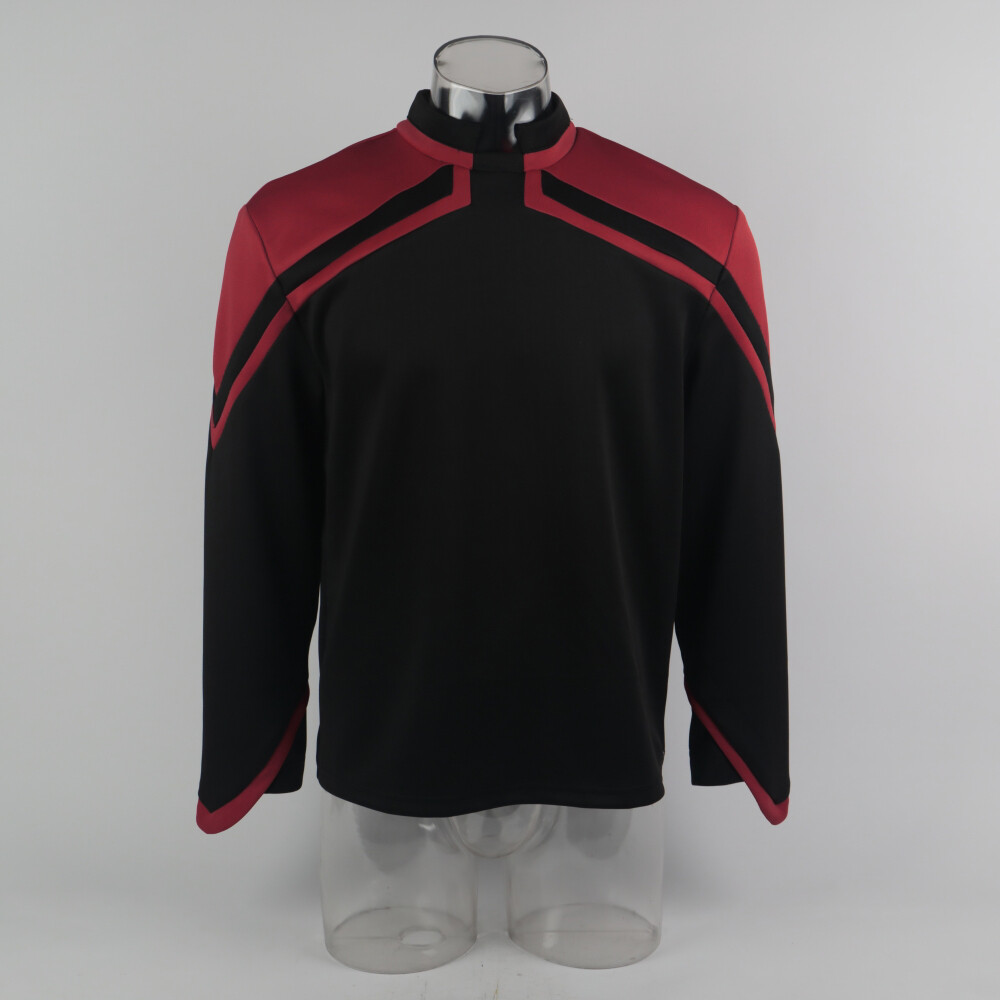 Admiral JL Picard Shirts Cosplay Male Startfleet Red Gold Blue Men Top Uniform