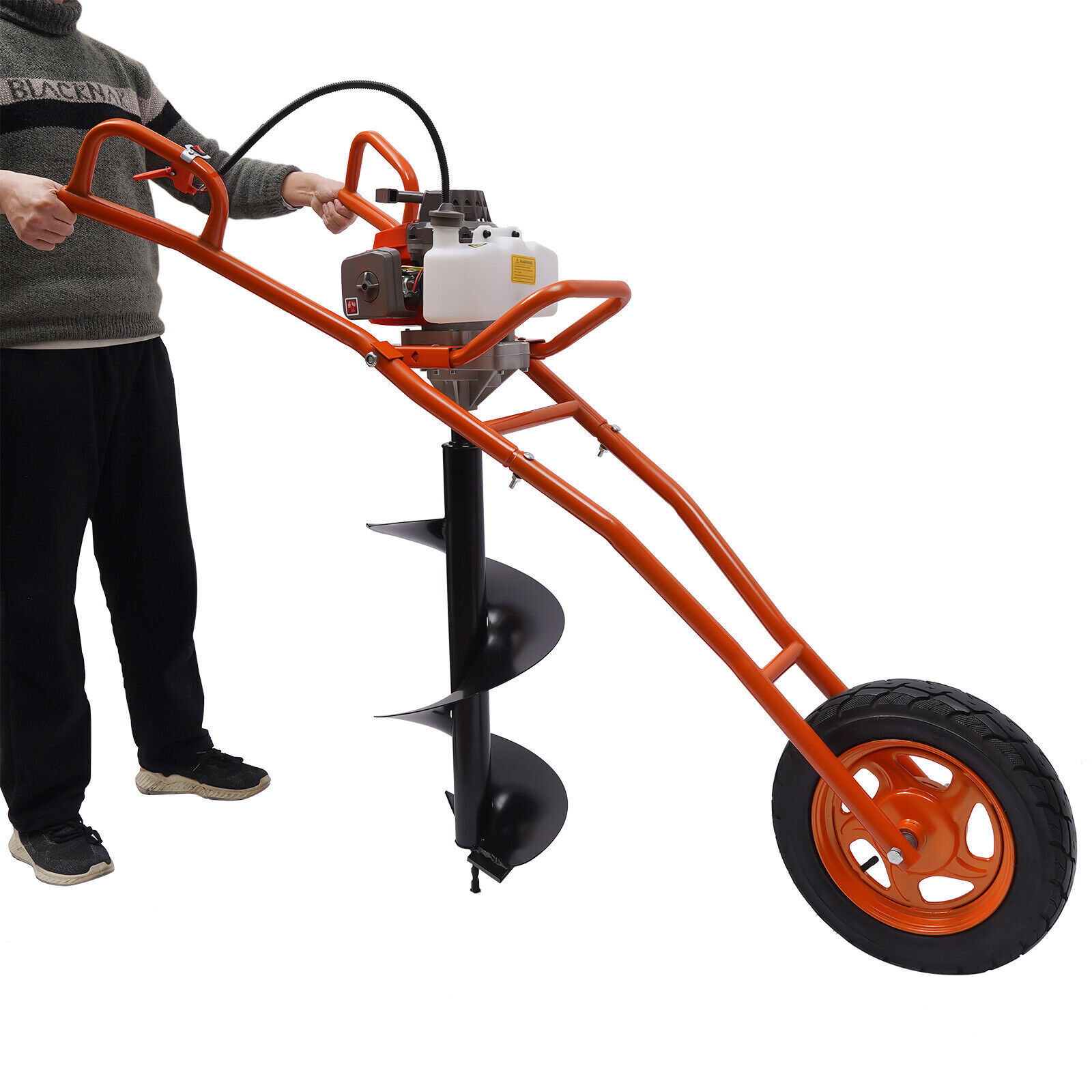 63cc 3hp Gas Powered Post Hole Digger 11" Earth Auger Drill