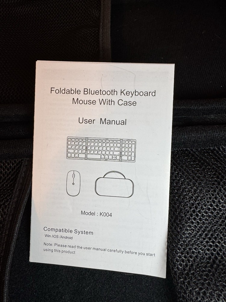 Foldable Bluetooth Keyboard & Mouse Set – Wireless Travel Combo for Laptop/Table