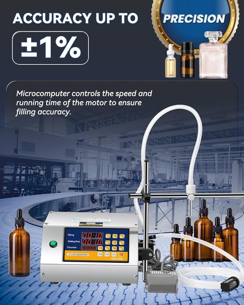 Liquid Filling Machine Automatic Bottle Filler Pump System