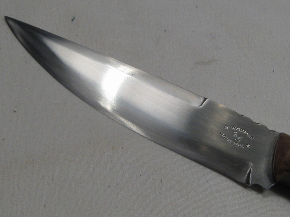 Custom Handmade R. SLACHTER RS Hamilton, MI Fixed Blade w/ Sheath. #43