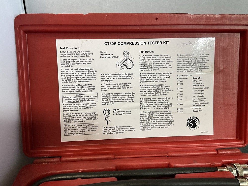 Matco Tools - CT60K - Compression Tester Kit - Red (27971)