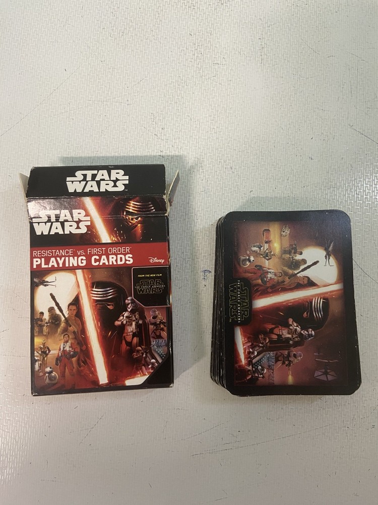 Star Wars Force Awakens: RESISTANCE vs FIRST ORDER Playing Cards Complete Set