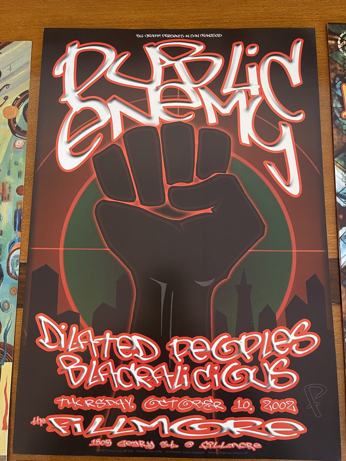 8 Concert Promo Flyers, Herbie Hancock , Fat boy Slim , Bill Graham Presents