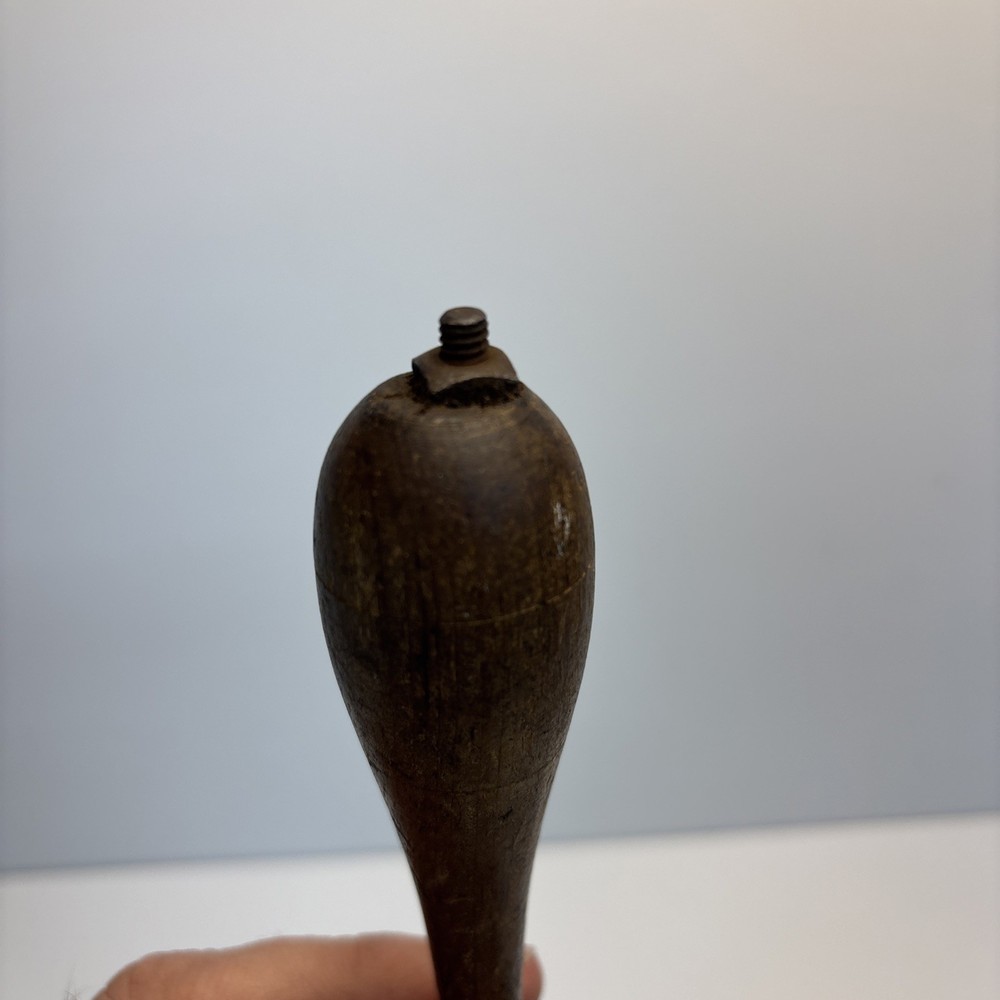 Vintage Triangular Cabinet Scraper Tool 2” Blade Wood Handle 5”