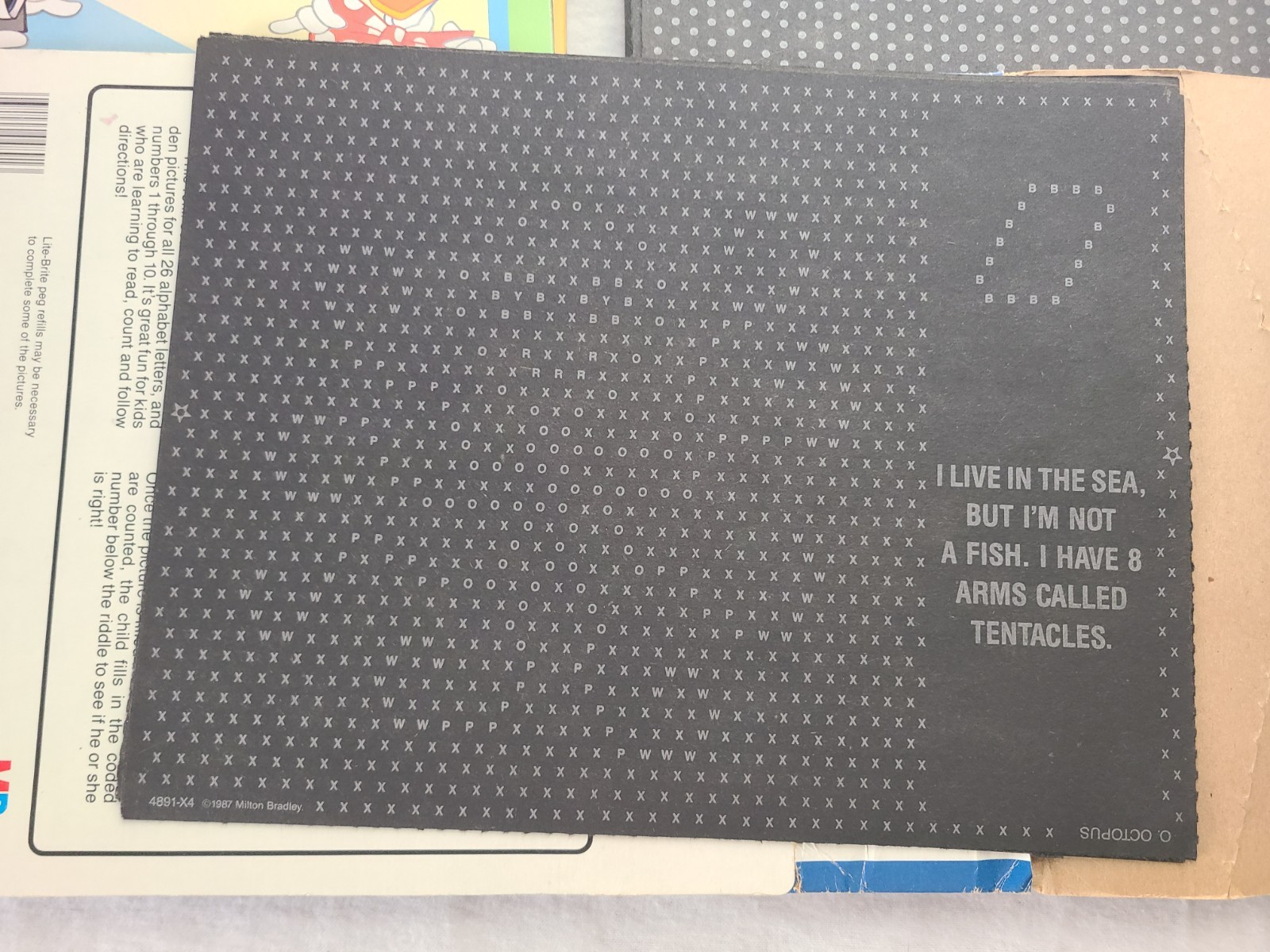 Lite Brite UNUSED BLANK Refill Pages Sheets Vintage LOT OF 9x12"