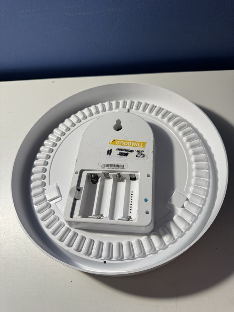 READ Amazon Echo Wall Clock Alexa Compatible LED Display Timer BATTERY CORROSION