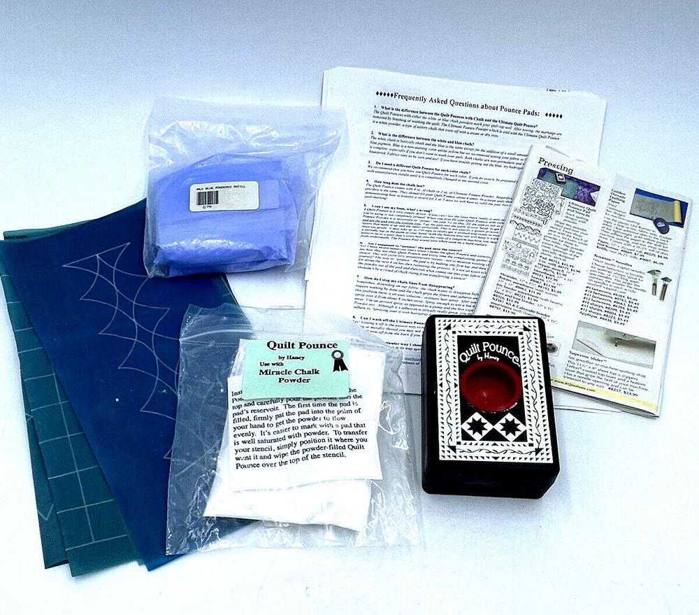 Quilt Pounce Chalk Quilt Kit Stencil Refills Info