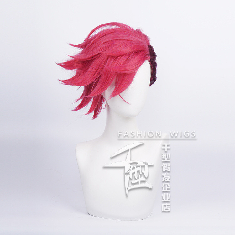 Vi Cosplay Wig Short party hair Synthetic Costume Wigs