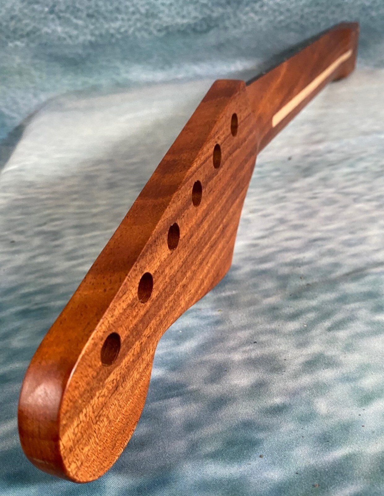 Roasted Mahogany Strat Neck Rosewood Slab Stainless Steel Rolled Frets Bone Nut