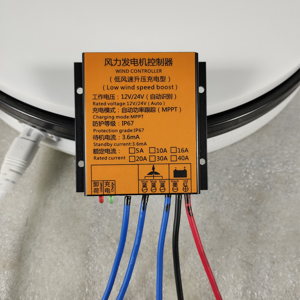 800W 12V 24V MPPT Wind Generator Charge Controller Battery Boost Regulator US
