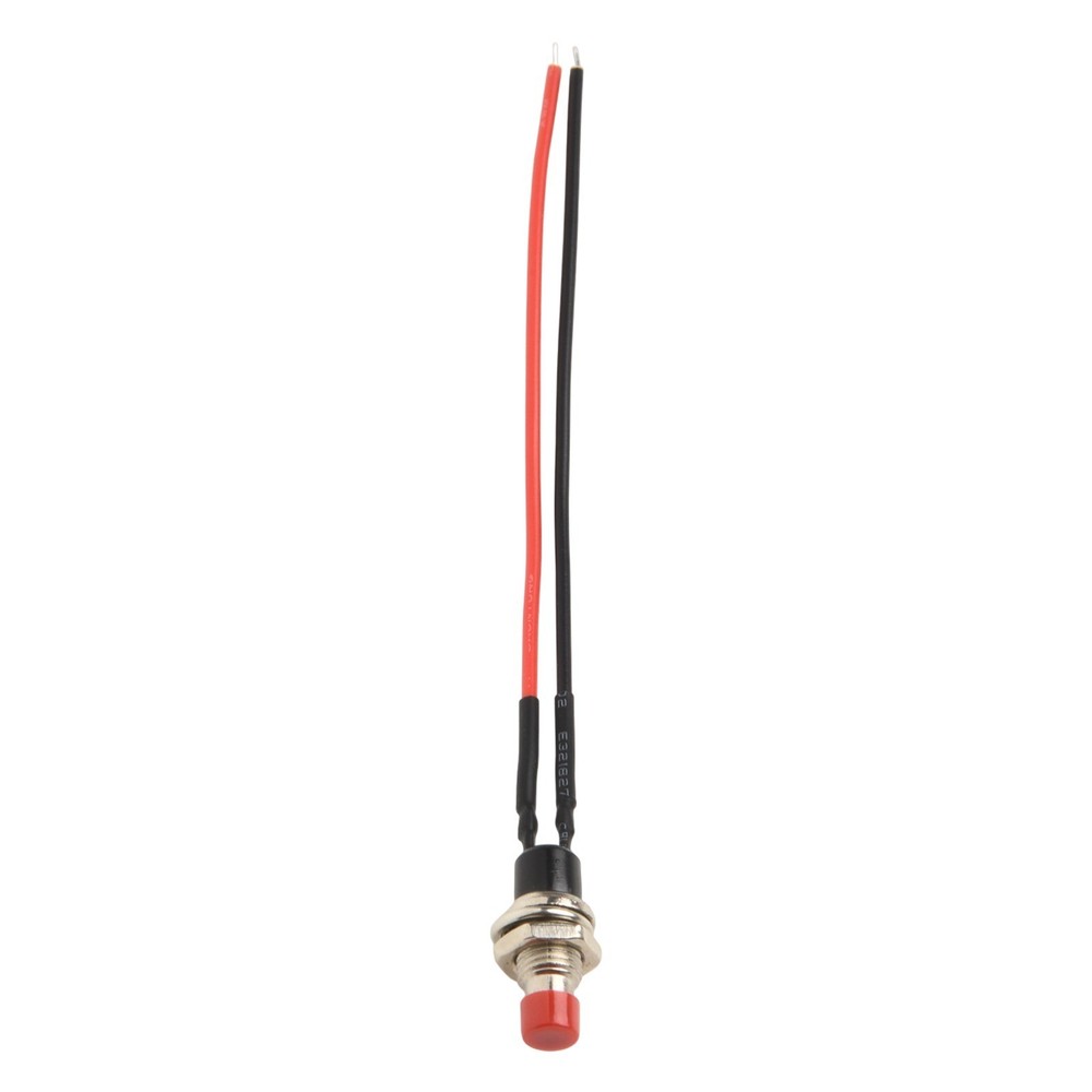 10 Pack Mini Push Button Pre-Wired Momentary N/O OFF-ON Switch 3A10cm Wire