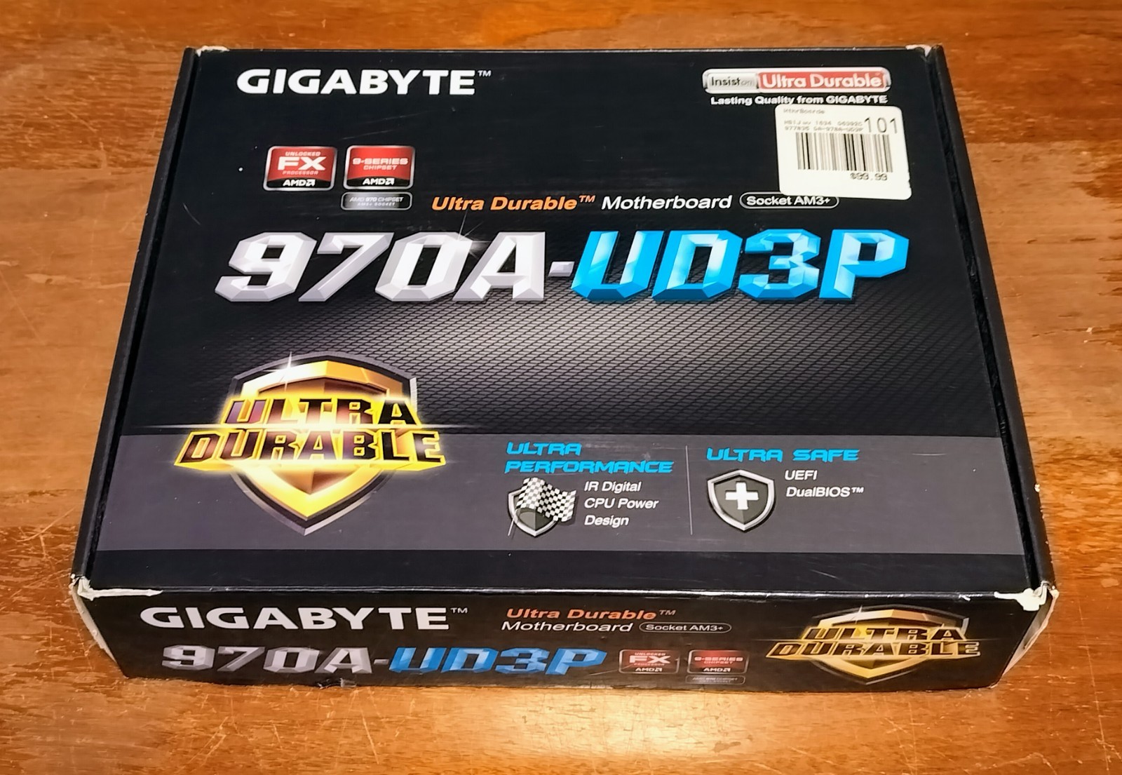 GIGABYTE GA-970A-UD3P MOTHERBOARD COMBO AMD FX CPU 16GB RIPJAWS RAM WORKS GREAT!