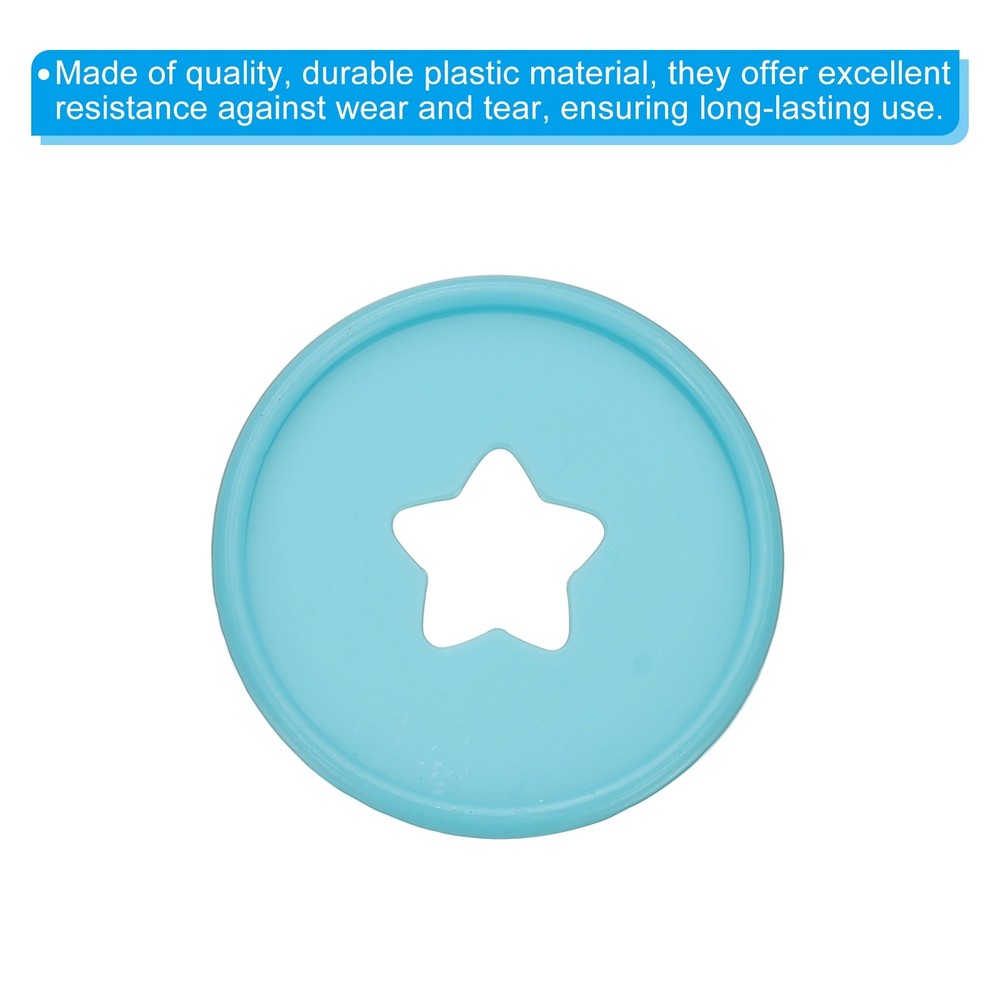 35mm Plastic Book Binding Discs, 11 Pack Expansion Discs Star, Dark Blue