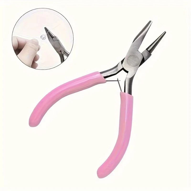 5in Round Concave Pliers Jewelry Making Precision Wire Loop Tool*