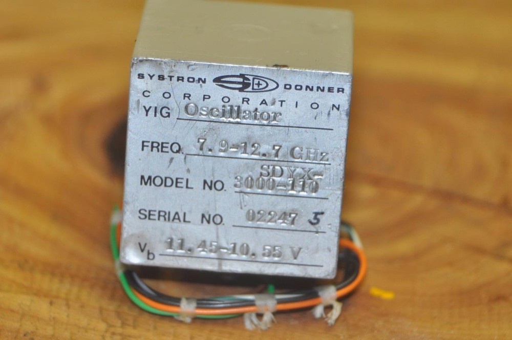 Systron Donner 7.9-12.7 Ghz Yig