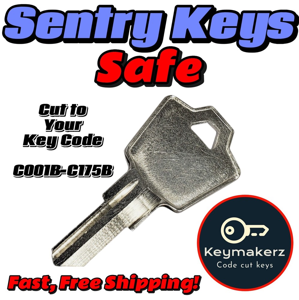 Sentry Safe Keys Replacement Spare key Cut to Your Key Code C001B-C175B