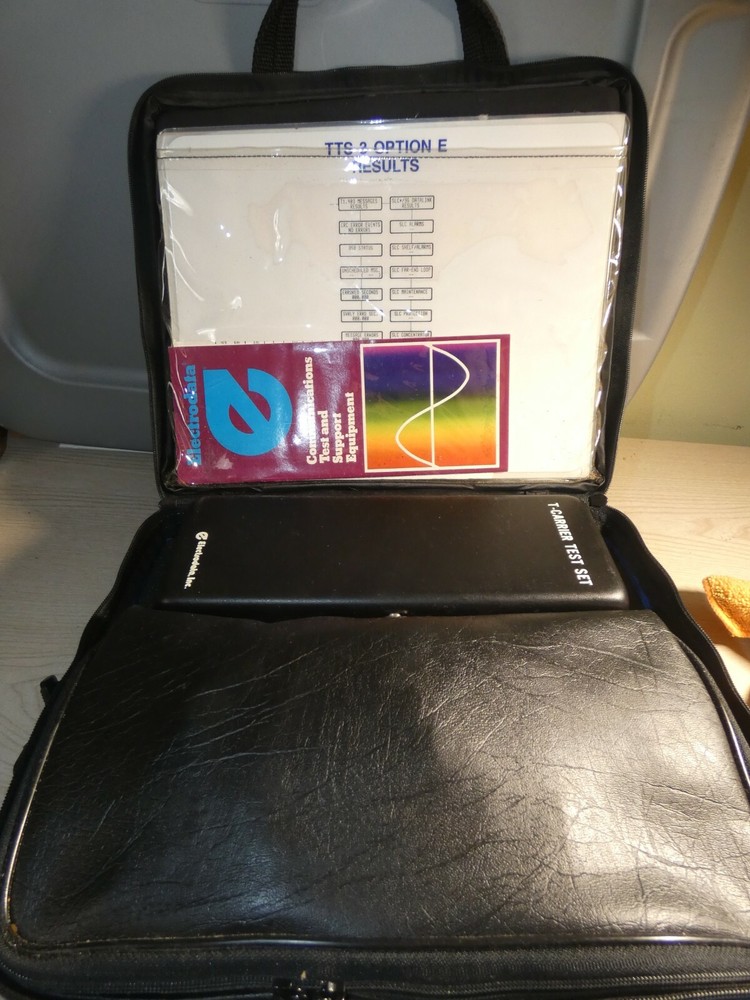 Electrodata Inc. TTS 3 T-Carrier Test Set Kit With Case and Cables