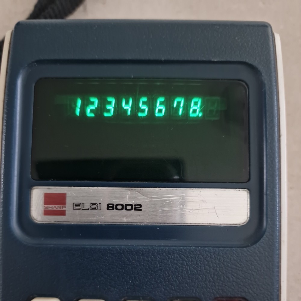 Calculator SHARP ELSI 8002 vintage- Good Working Condition