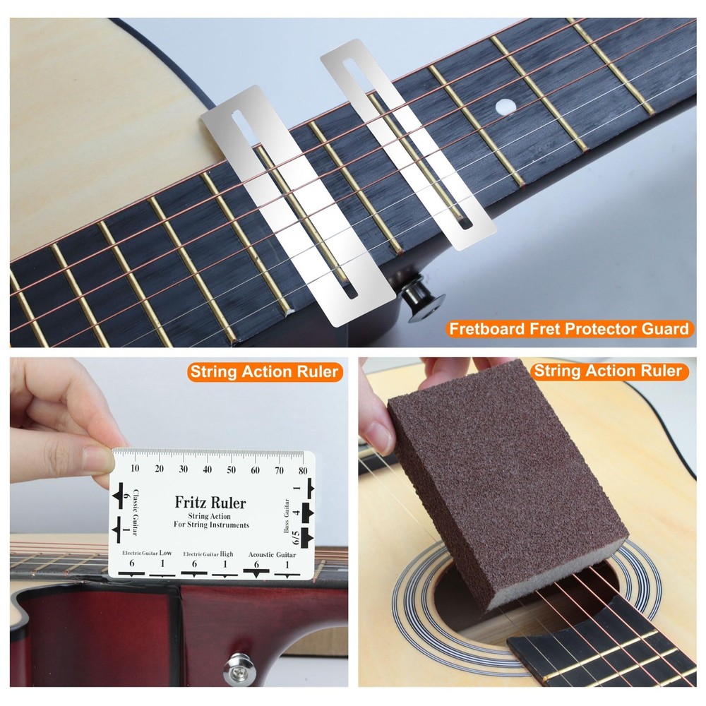 79Pcs Guitar Maintenance Kit - Complete Setup & Repair Tools for Guitar, Ukul...