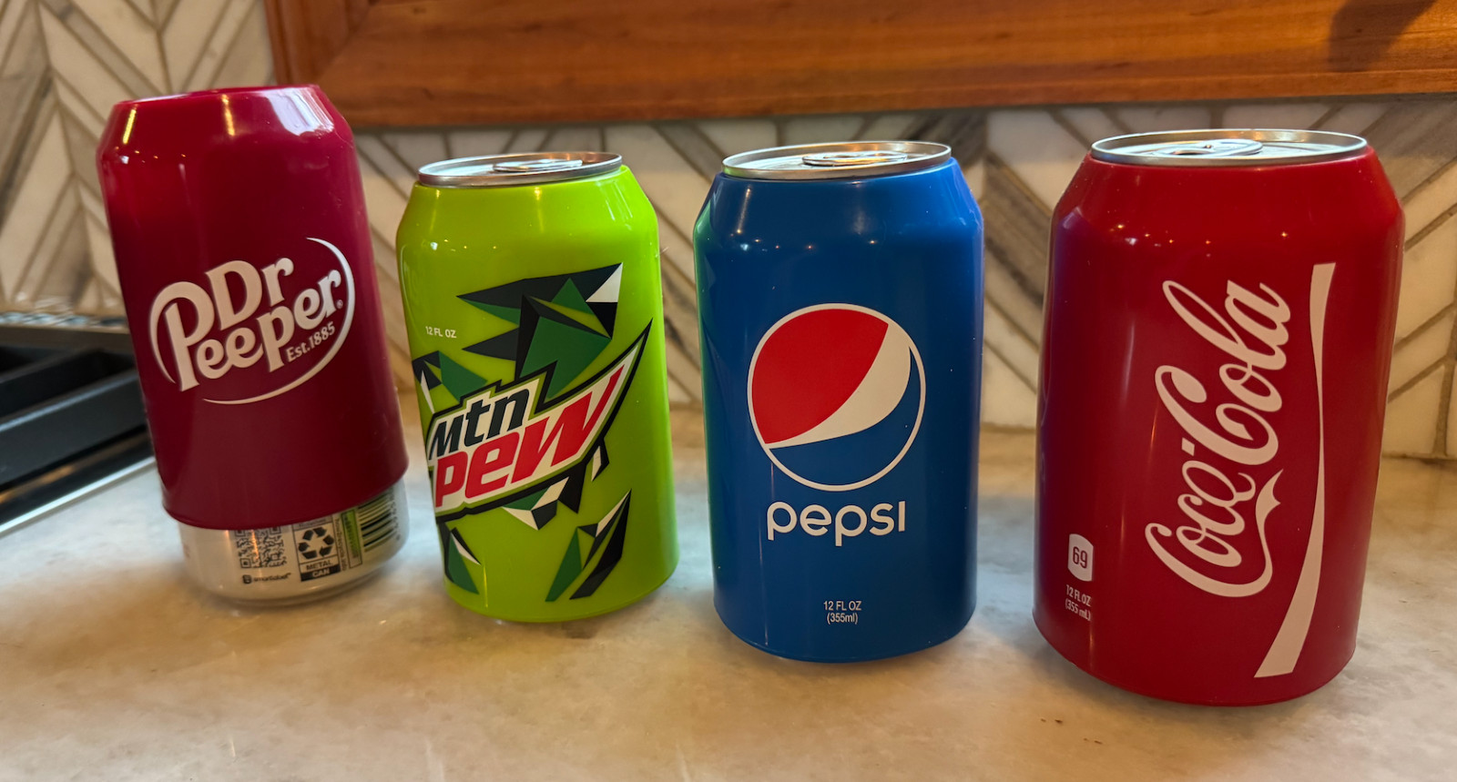 4 Pack Beer Can Covers for 12 oz(355ml) Silicone Sleeve Hide a Beer Beverage