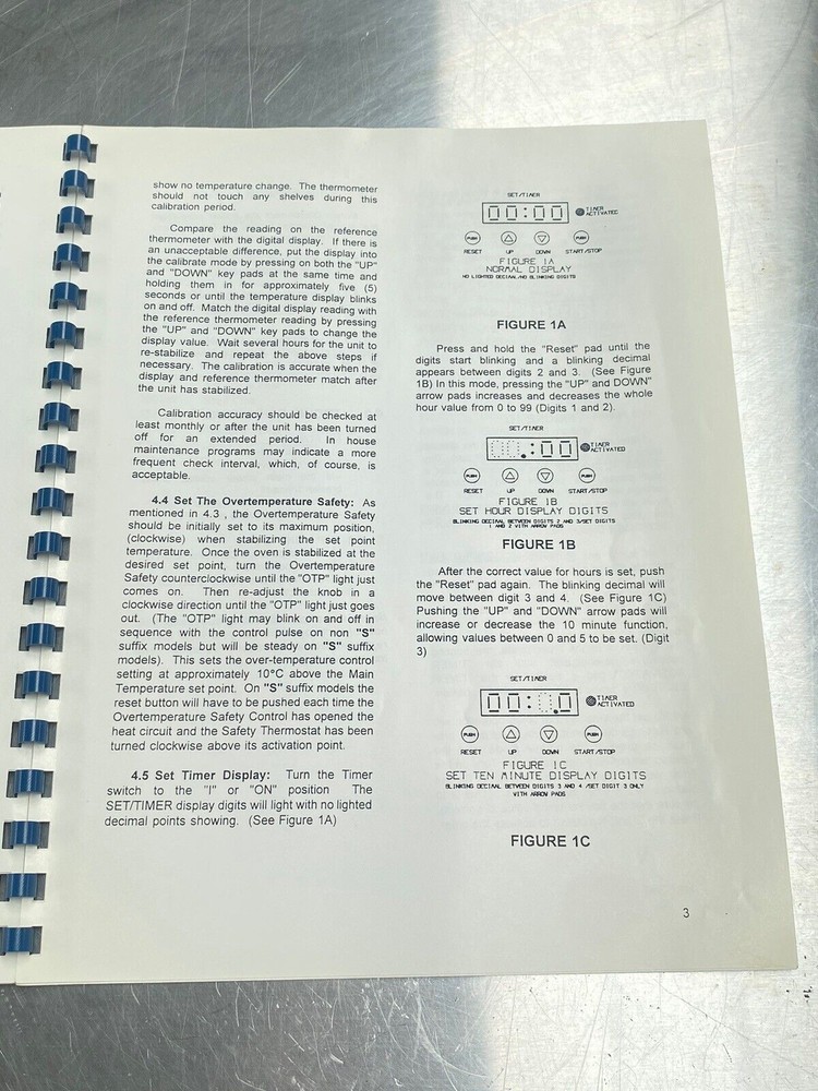 VWR Scientific Microprocessor Controlled Ovens - Users Manual /Instructions Book