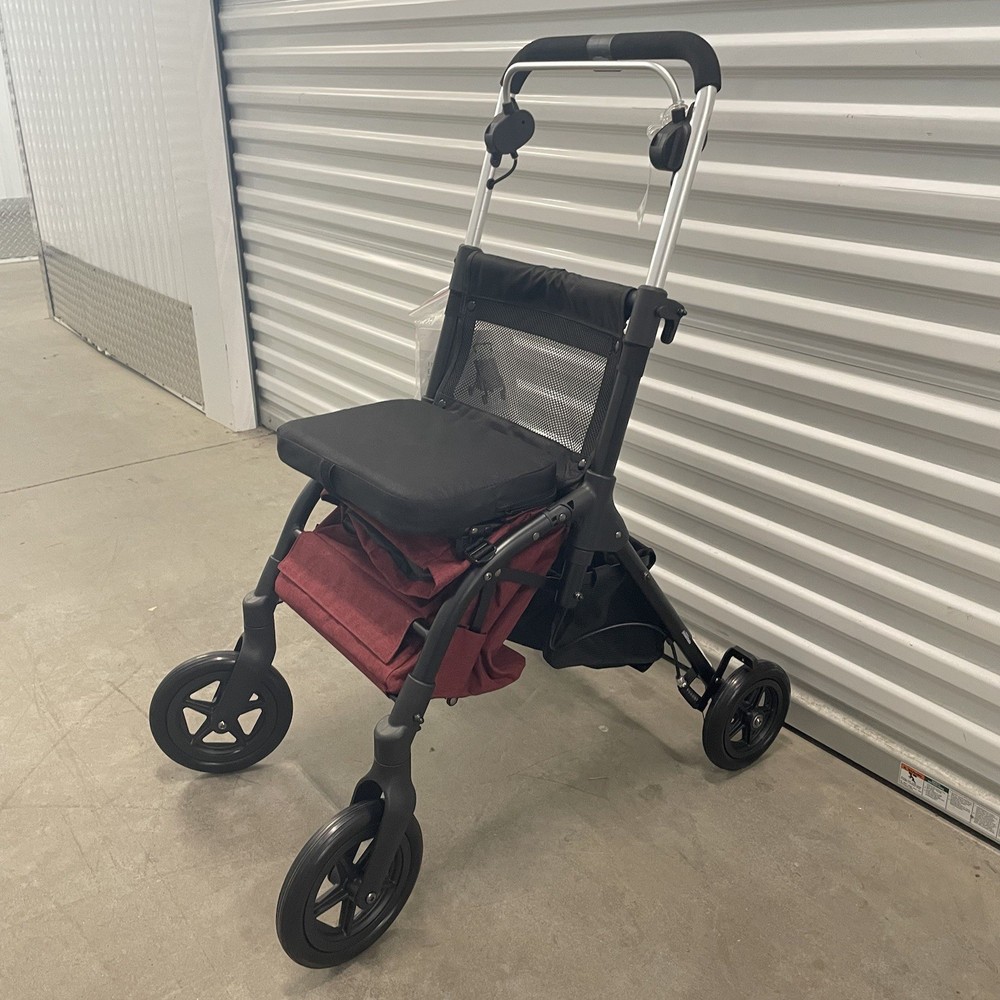 Triumph Mobility - Triumph Essentials Shopping Rollator - 700-5000 - Black/Red