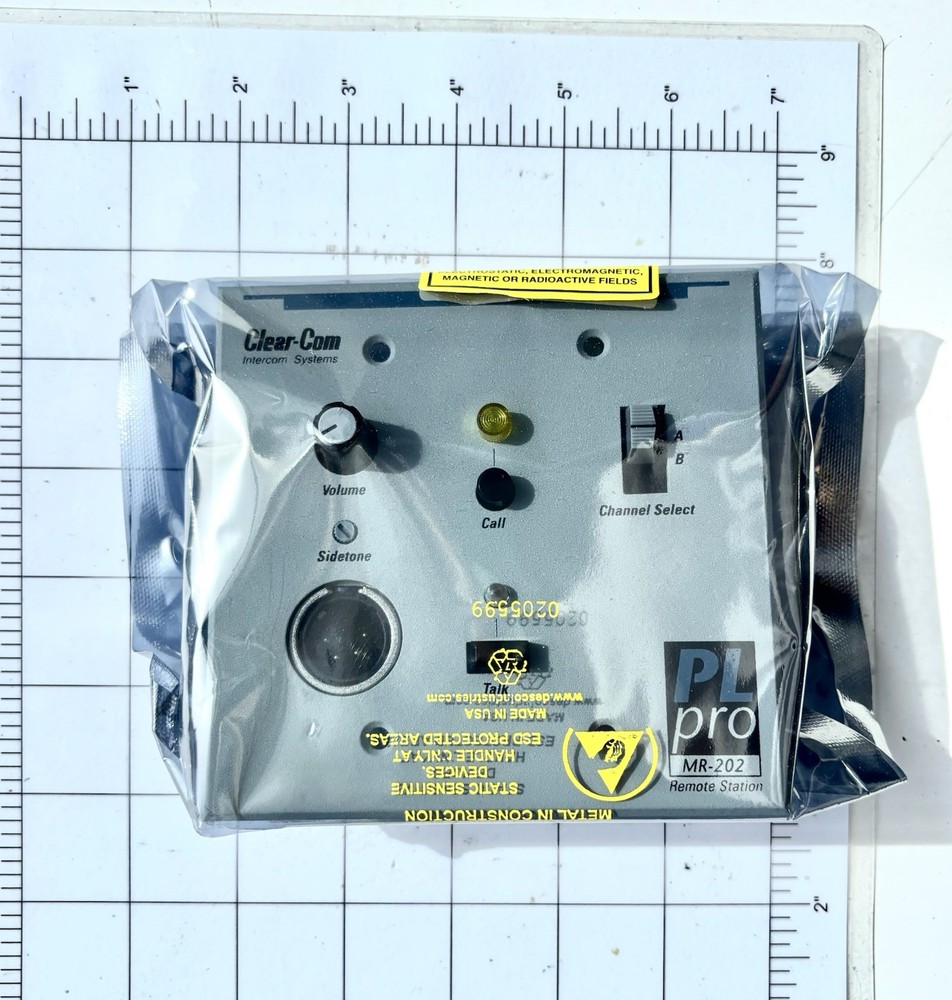 Clear-Com Intercom MR-202 2 Channel Headset Station - NOS Unopened Packaging