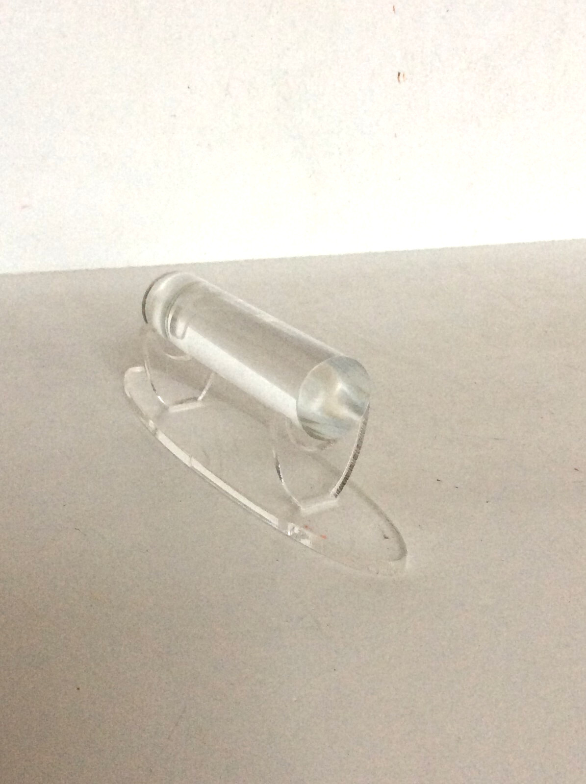 Handgun Firearm Gun Safe Shelf Display Rod - S&W Navy Blue/Silver Enamel Topper