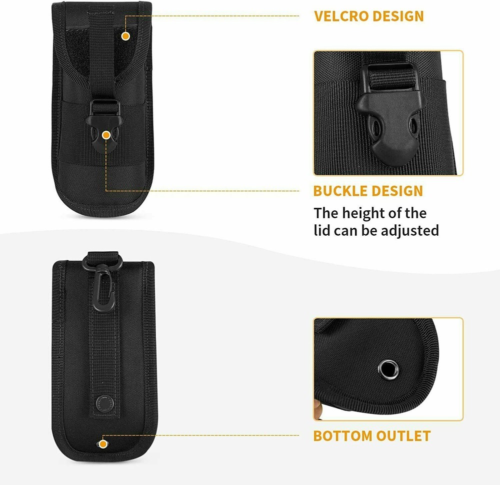 Tactical Molle Eyeglasses Box Shockproof Protective Sunglasses Case Hanging Pack