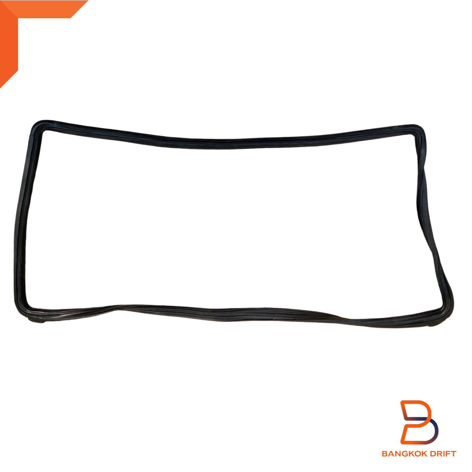 Front Window Gasket Rubber Seal Fit Toyota Pickup 89-96 w/ Moulding Slot Chrome