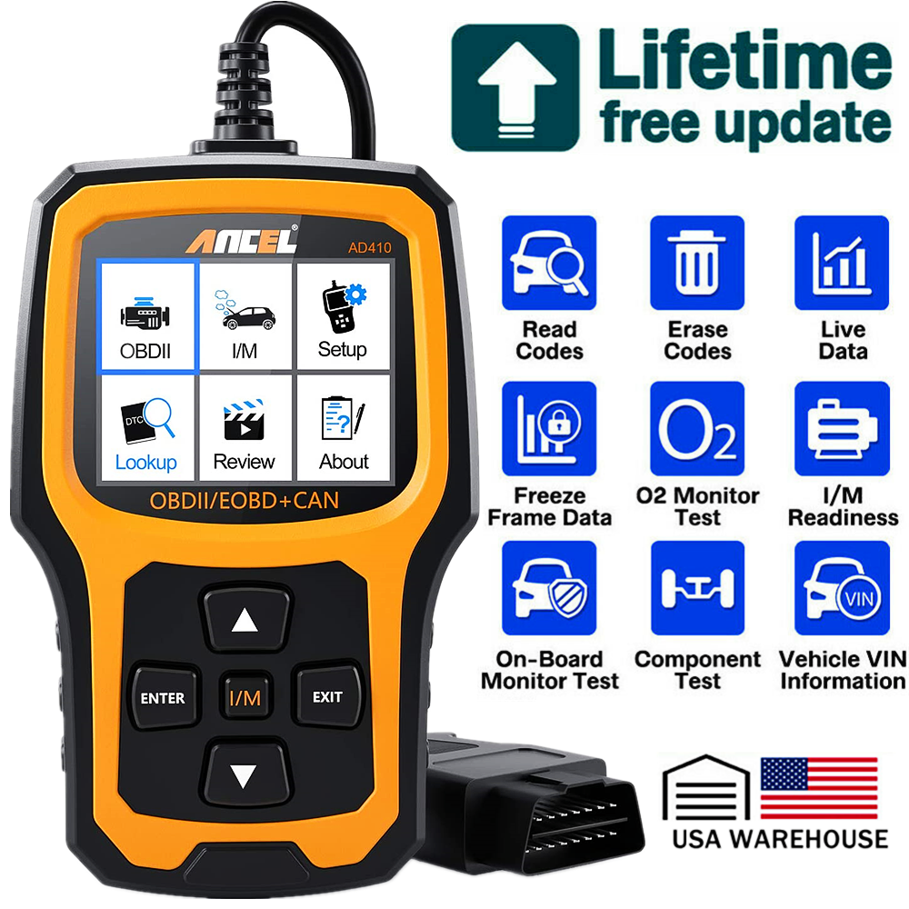 Check Car Engine OBD2 Scanner Live Data Stream EOBD Code Reader Diagnostic Tool