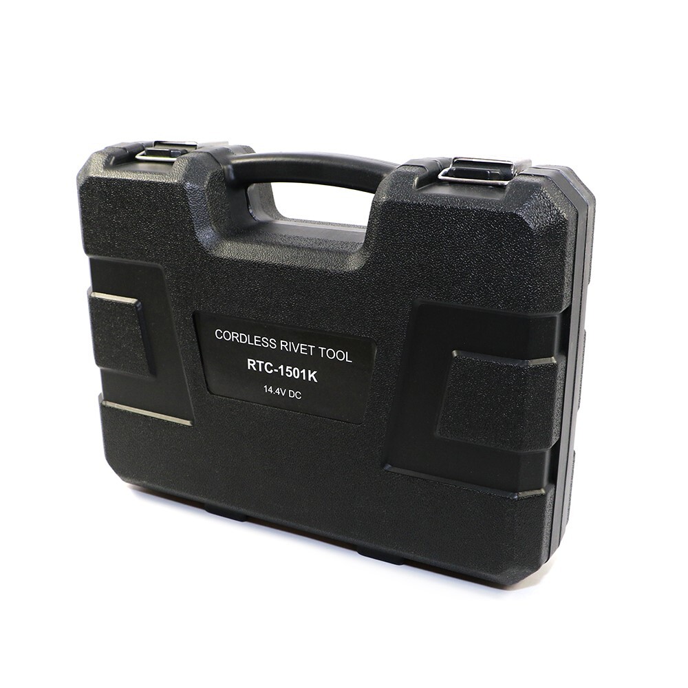 14.4 Volt Li-ion Cordless Puller Rivet Gun Tool Set 1/8 3/32 5/32 3/16" Rivets