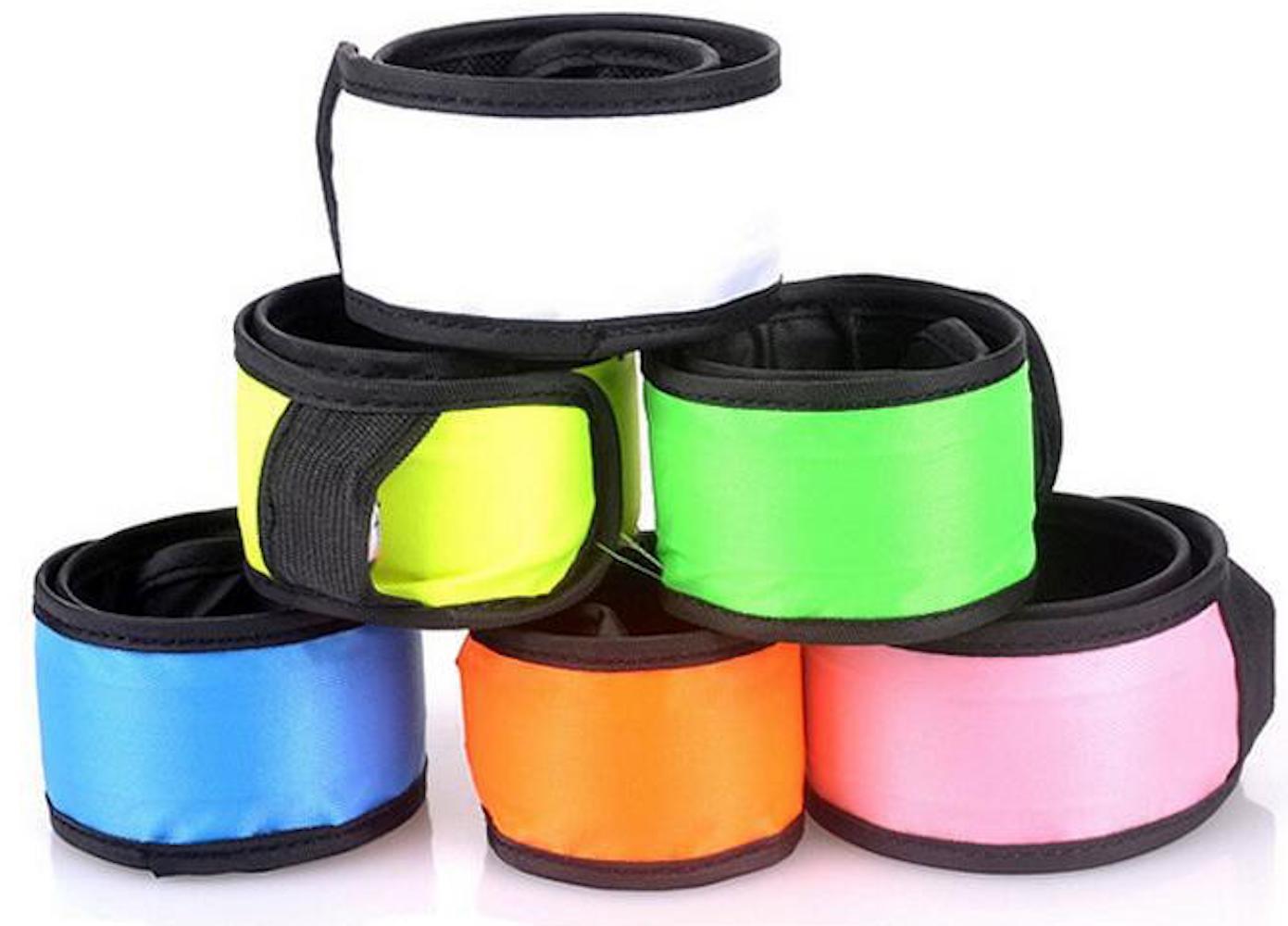 SLAP LED LIGHTED BRACELET BAND Glow Flash running cycling night safety jogging