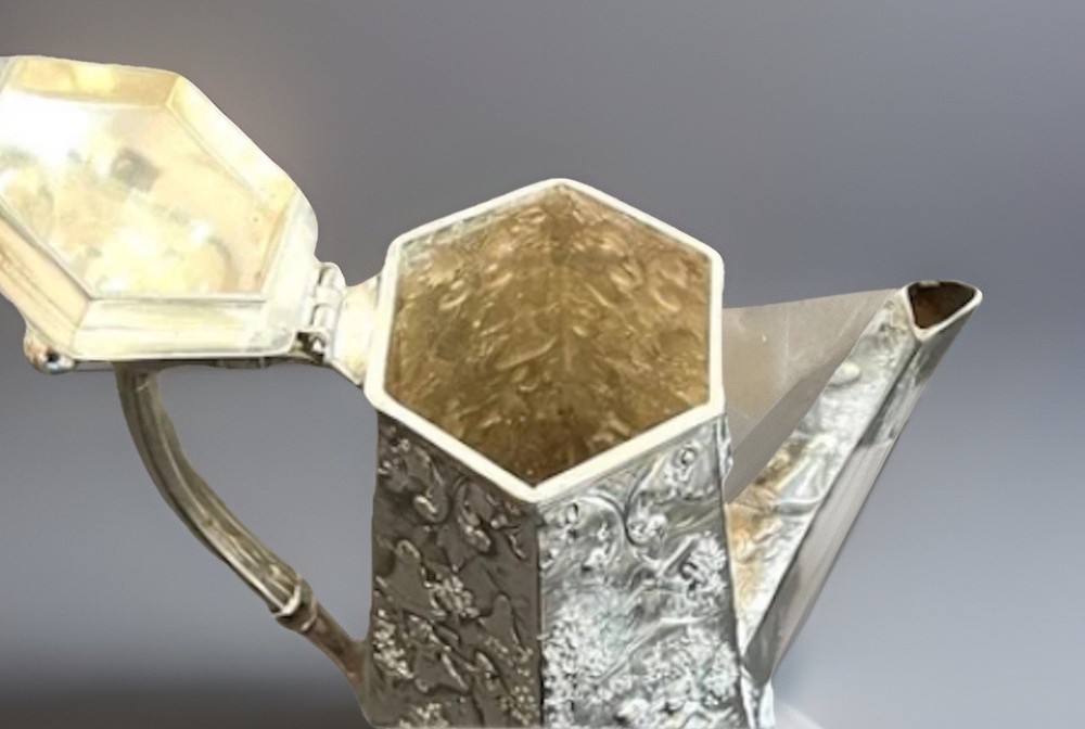 Barbour Repousse' Silverplate Tea / Coffee Server In PRISTINE Condition-1890's