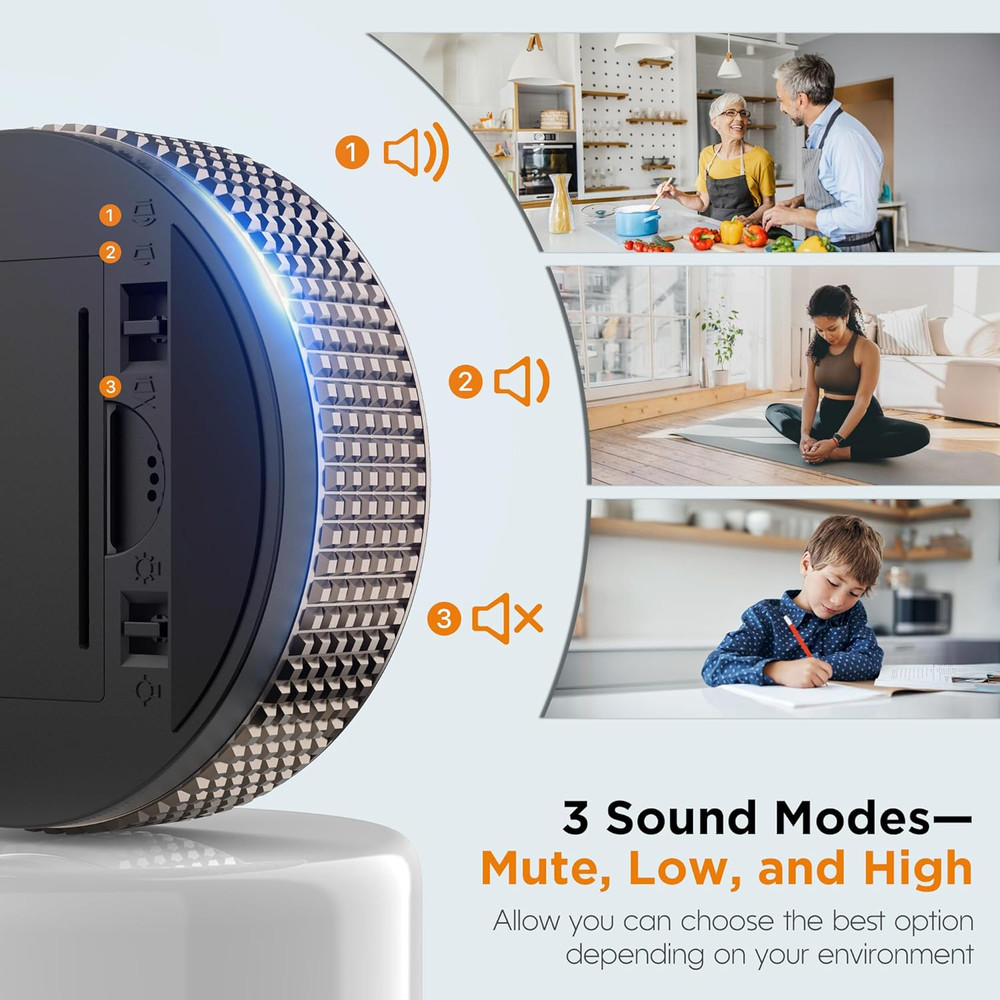 Upgrade Digital Kitchen Timer - Magnetic Countdown Countup Visual Pomodoro Timer