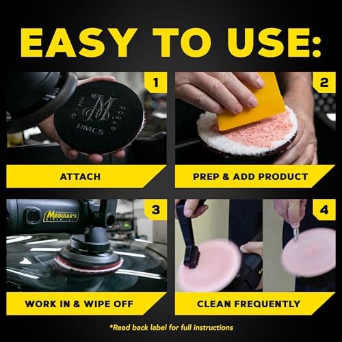 DA 5’’ Microfiber Cutting Disc, Microfiber Pads Compatible with a DA Polisher