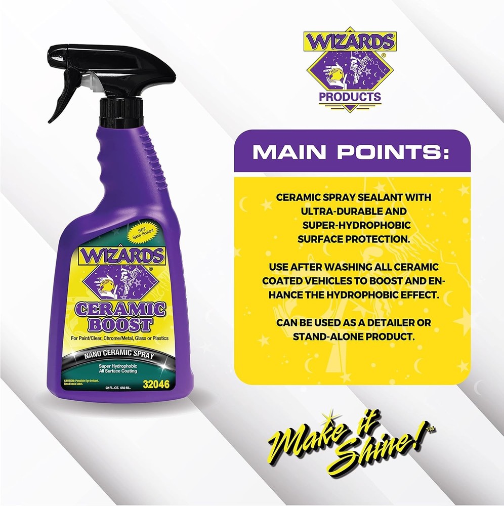Wizards Ceramic Boost - Comprehensive SiO2-Based Coating For Vehicle...